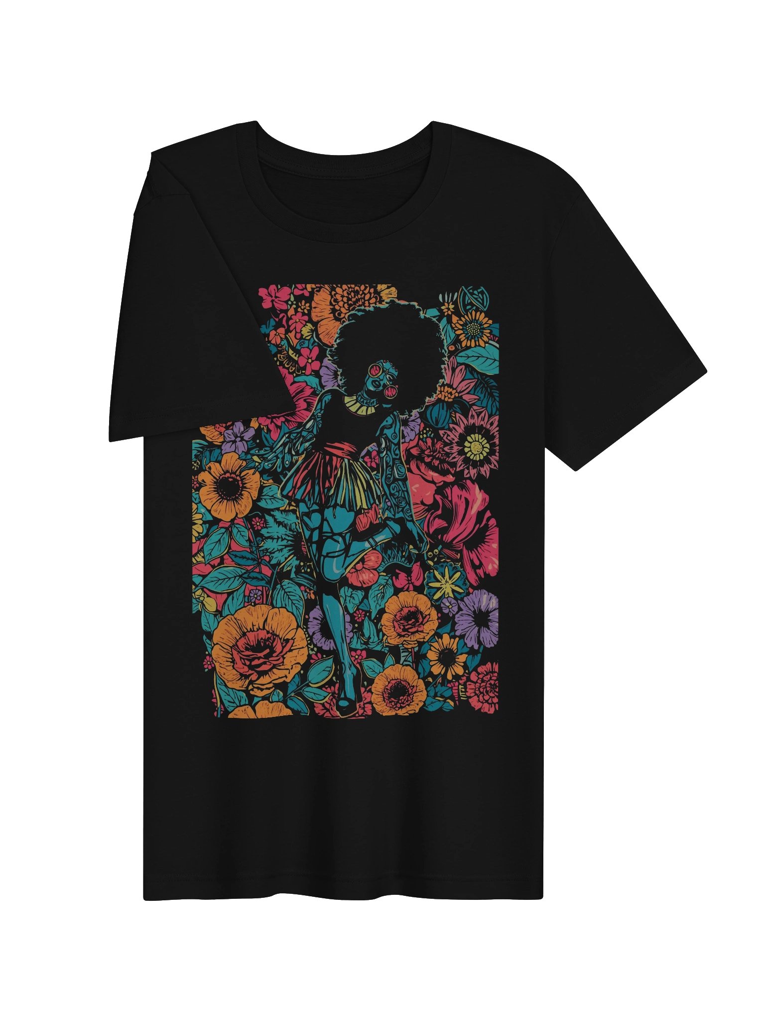 Afro Bloom Pop-Art Supersoft Tee product image (6)