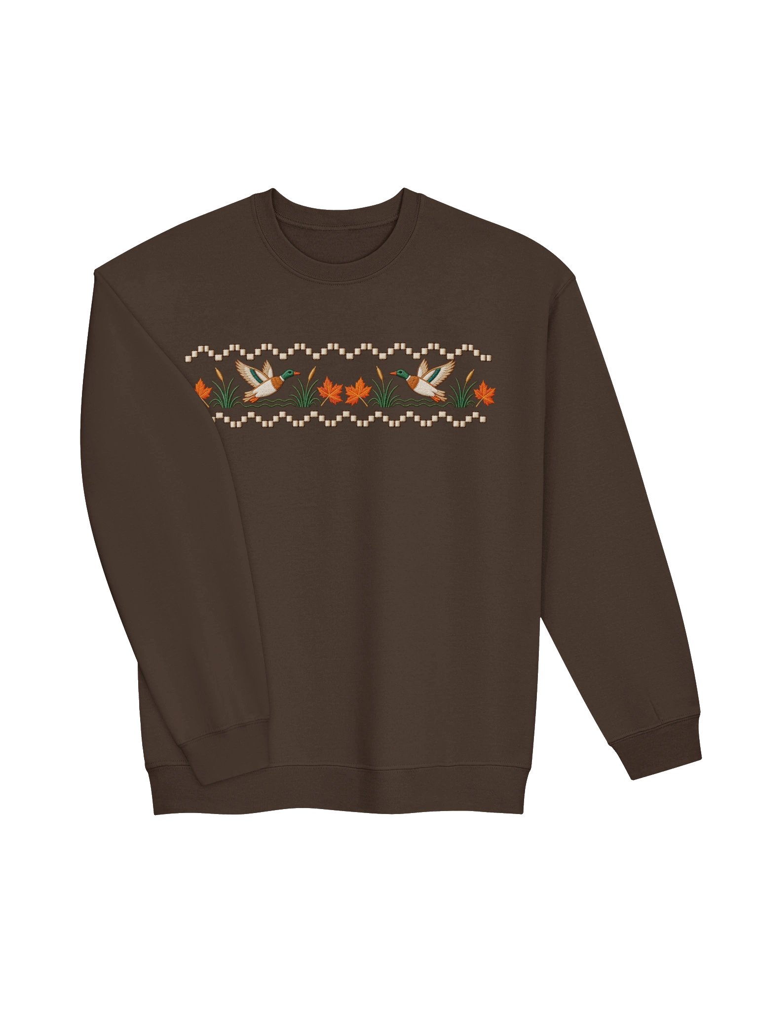 Autumn Duck Stitched Border Crewneck product image (3)