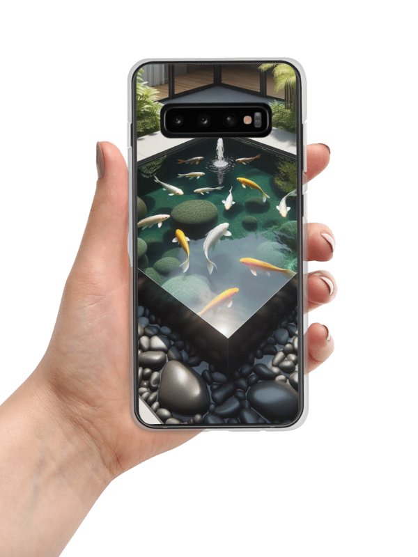 Serene Koi Pond Clear Samsung® Case |Ai Design product image (7)
