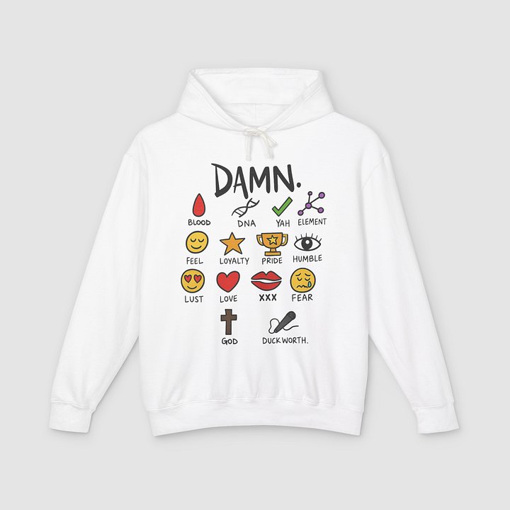 Kendrick Lamar Damn Notebook Hoodie product image (1)