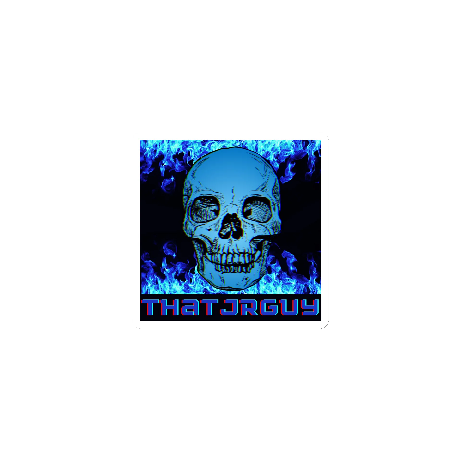 ThatJRguy Basic skull Magnet product image (1)