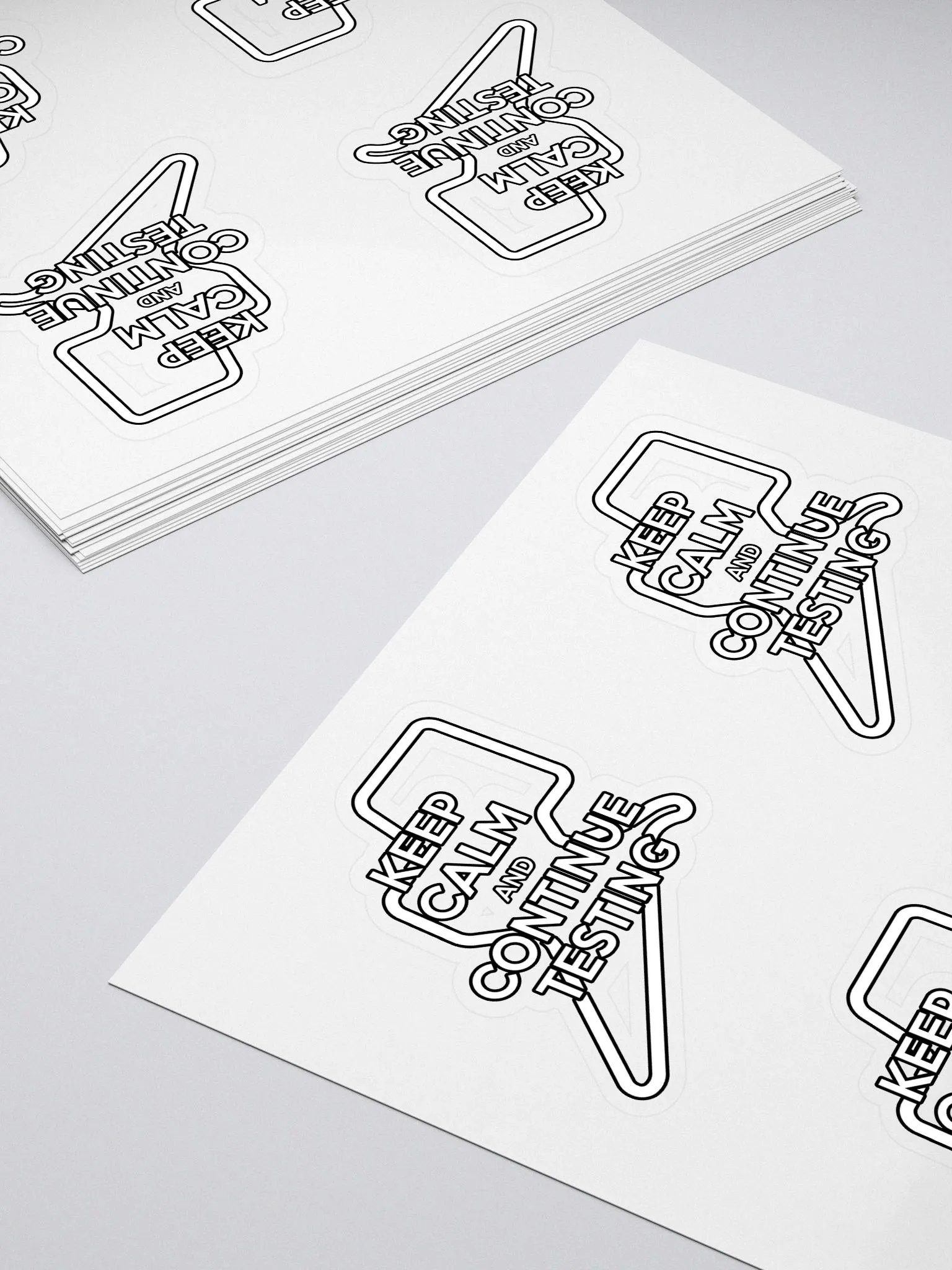 Keep Calm & Continue Testing Stickers product image (4)