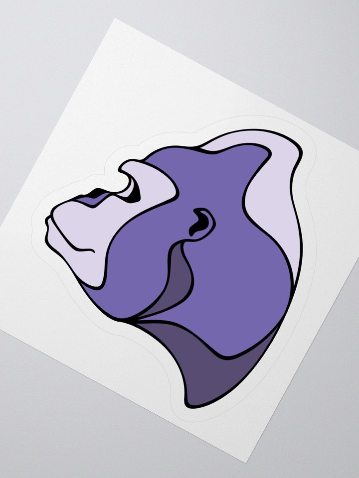 Majestic Gorilla - Small/Medium Kiss Cut Sticker product image (2)