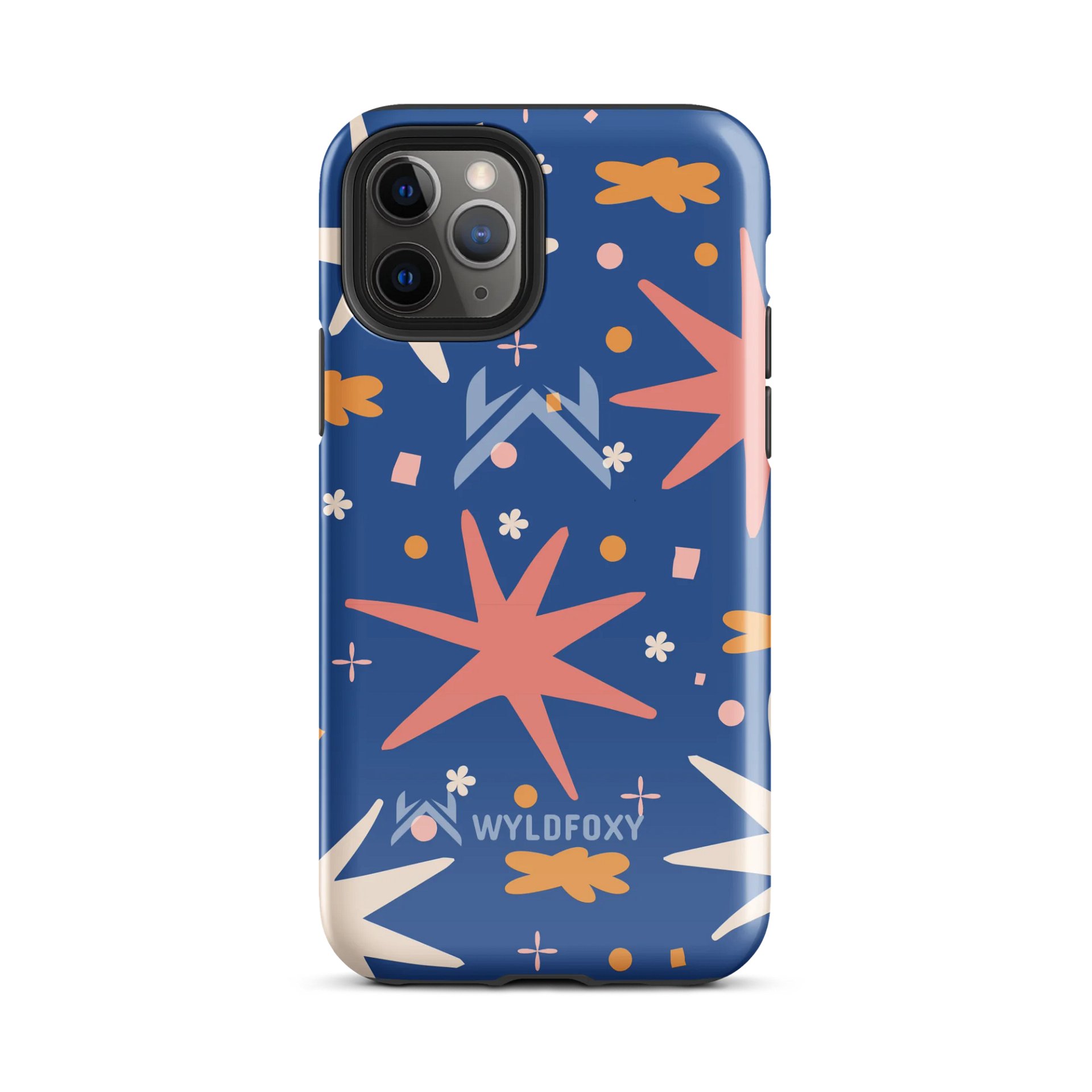 WyldFoxy Blue and Orange Abstract Shapes Tough Case for iPhone® product image (29)