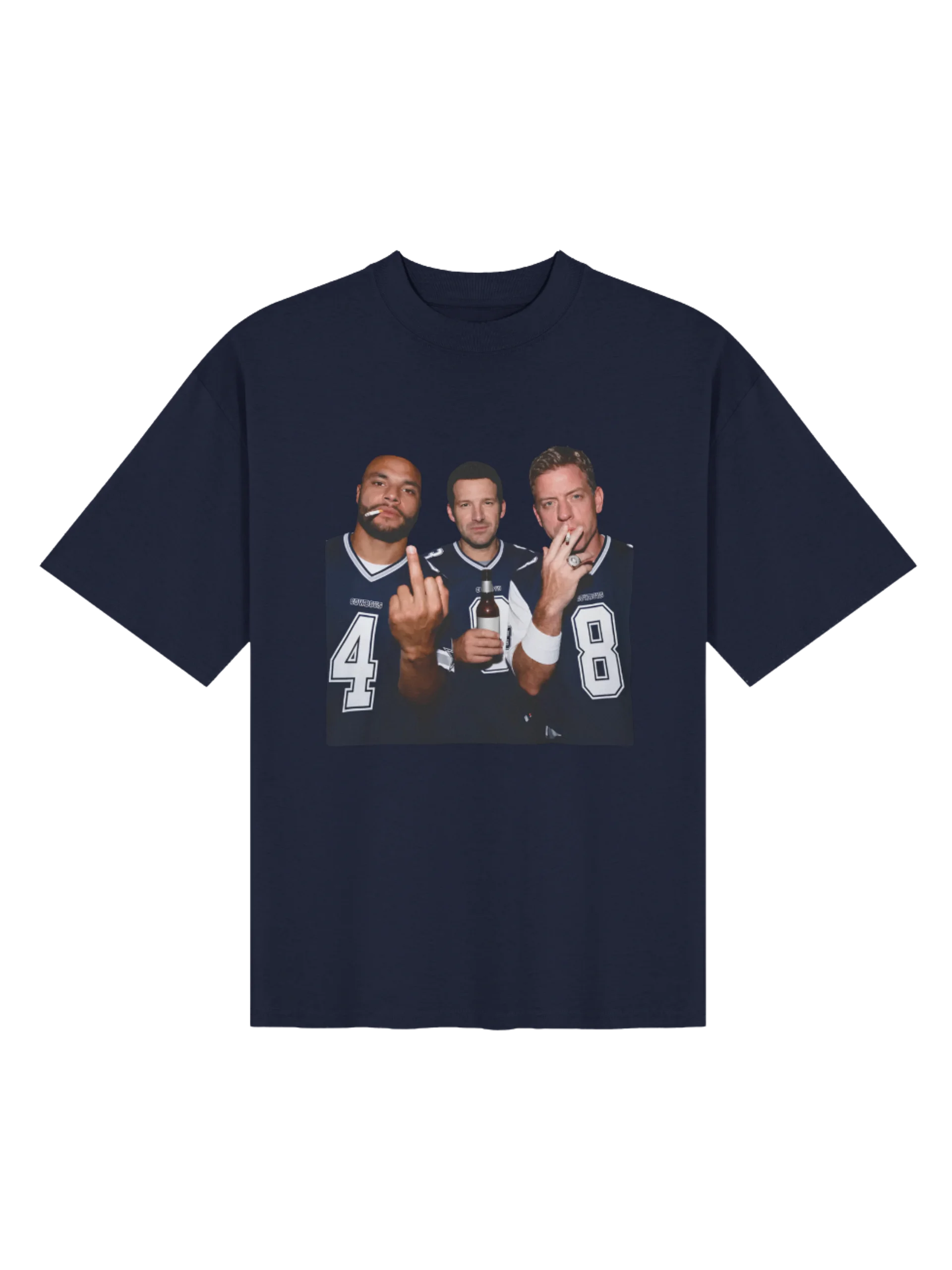 Dak Prescott Tony Romo Troy Aikman Middle Finger Shirt product image (122)