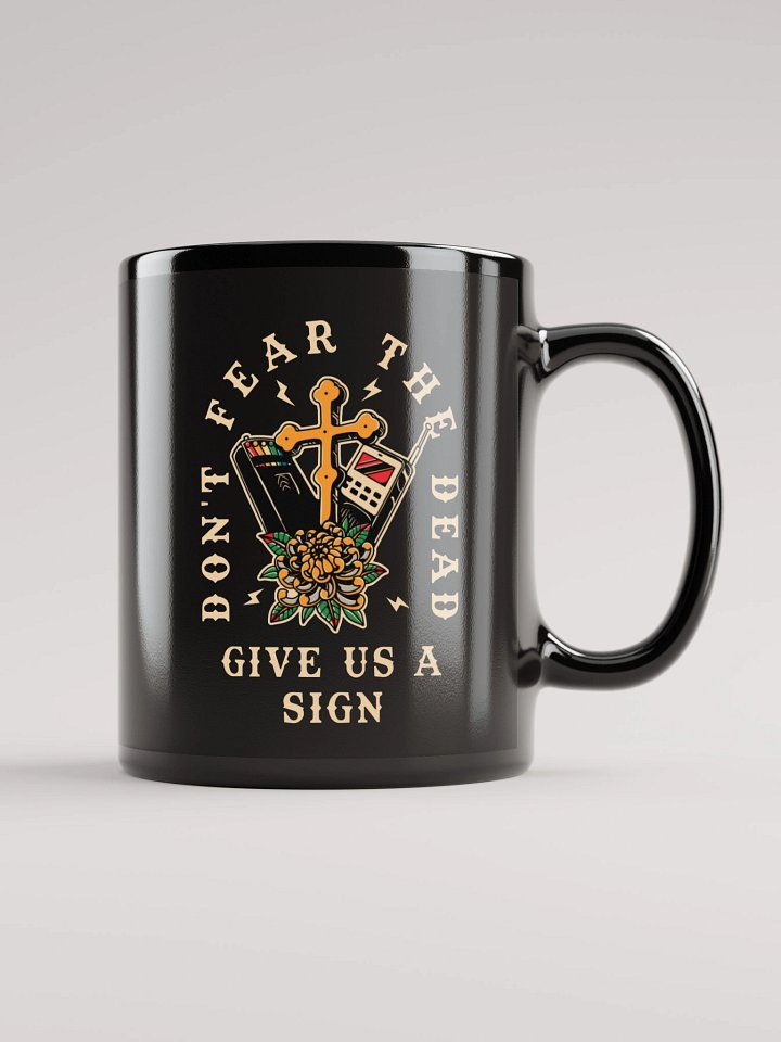 Give us a Sign Ceramic Mug - Black product image (1)