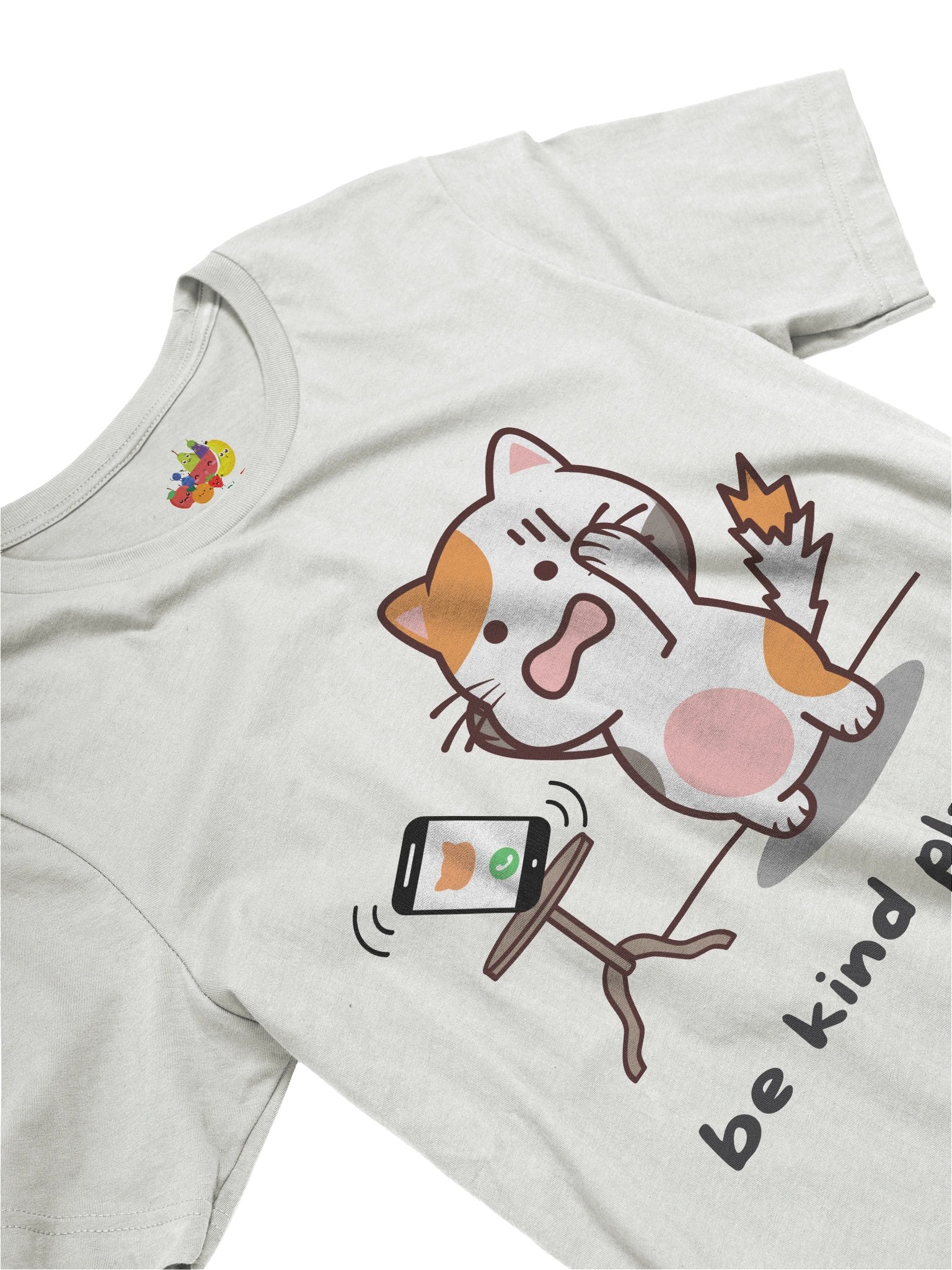Be Kind Plz Text Cat Tee (Unisex) product image (3)