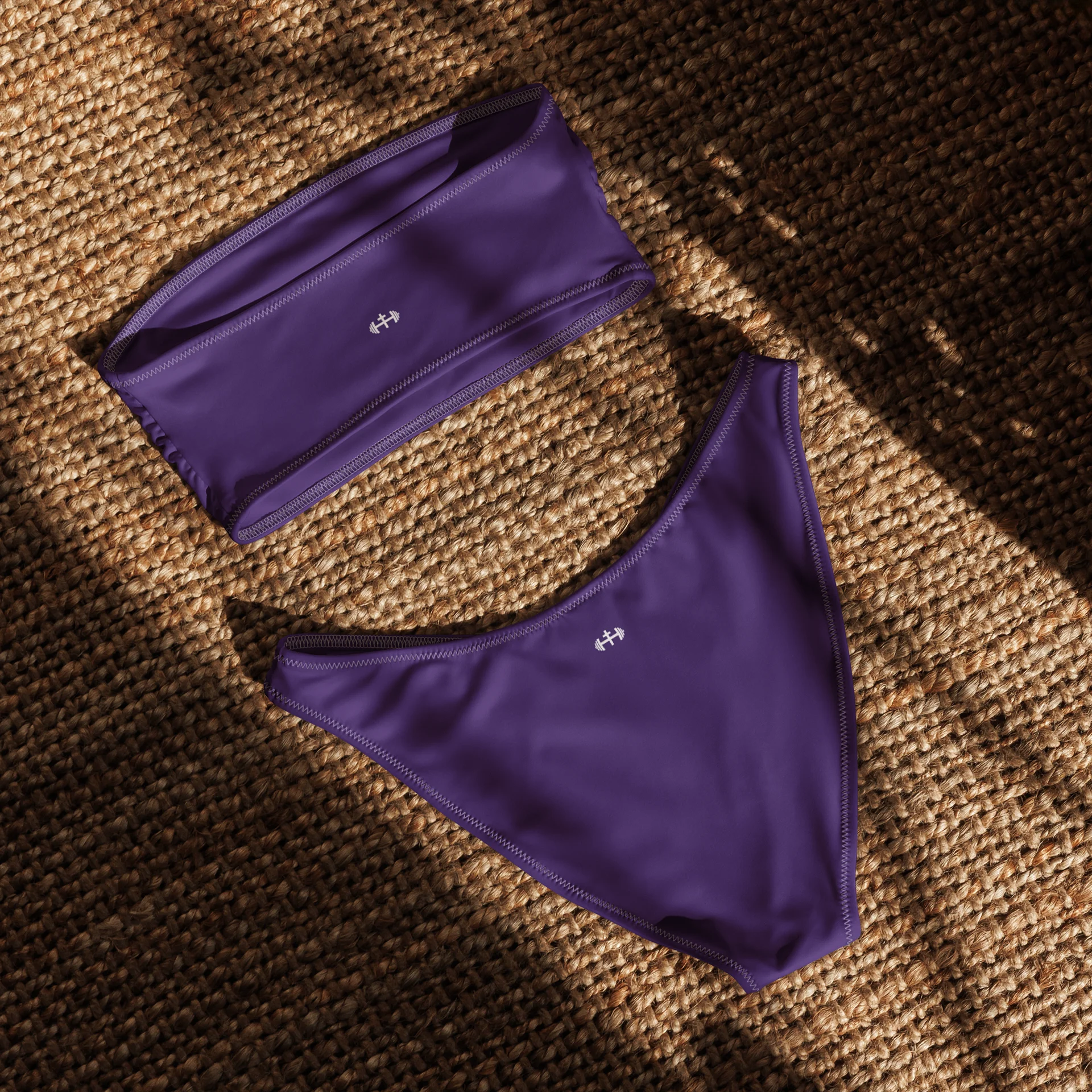 His House Womens Bandeau Bikini Set - Purple product image (5)