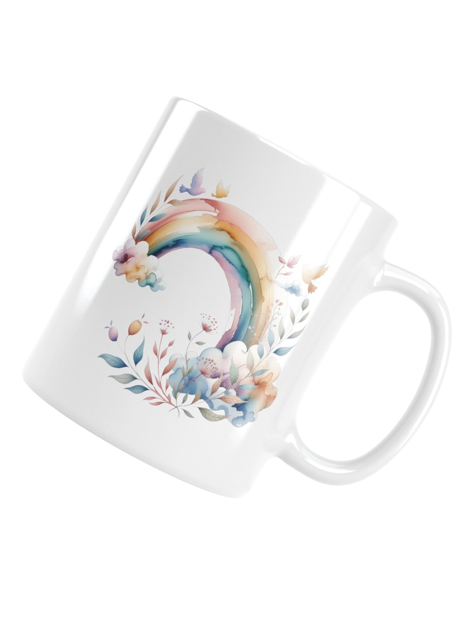 Rainbow Sky Birds Coffee Mug product image (16)