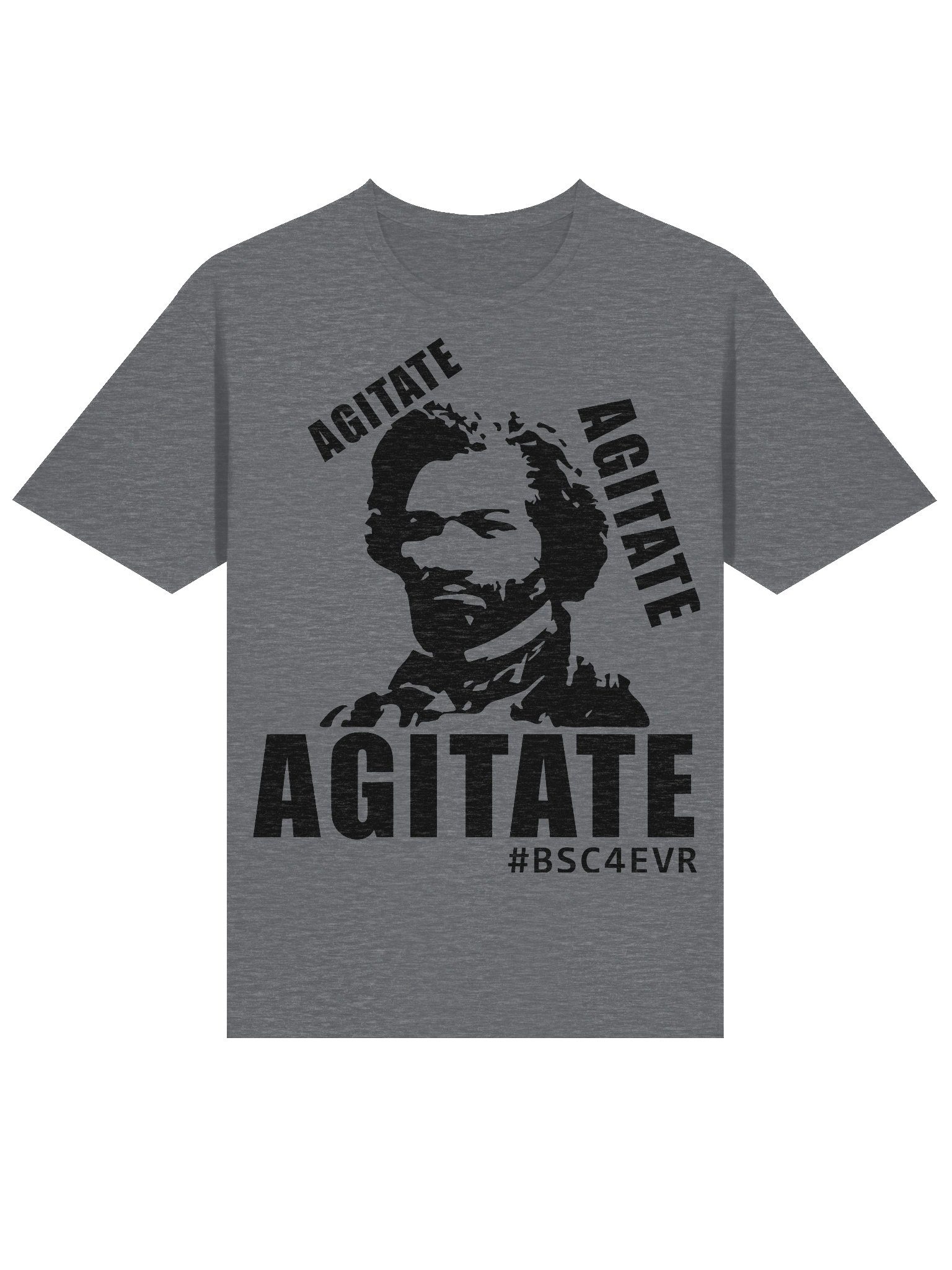 FREDERICK DOUGLASS AGITATE (BLACK) UNISEX T-SHIRT product image (3)