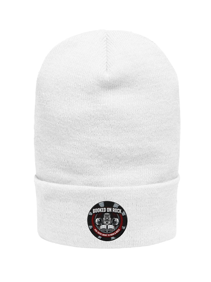 Cuffed Beanie/White product image (1)