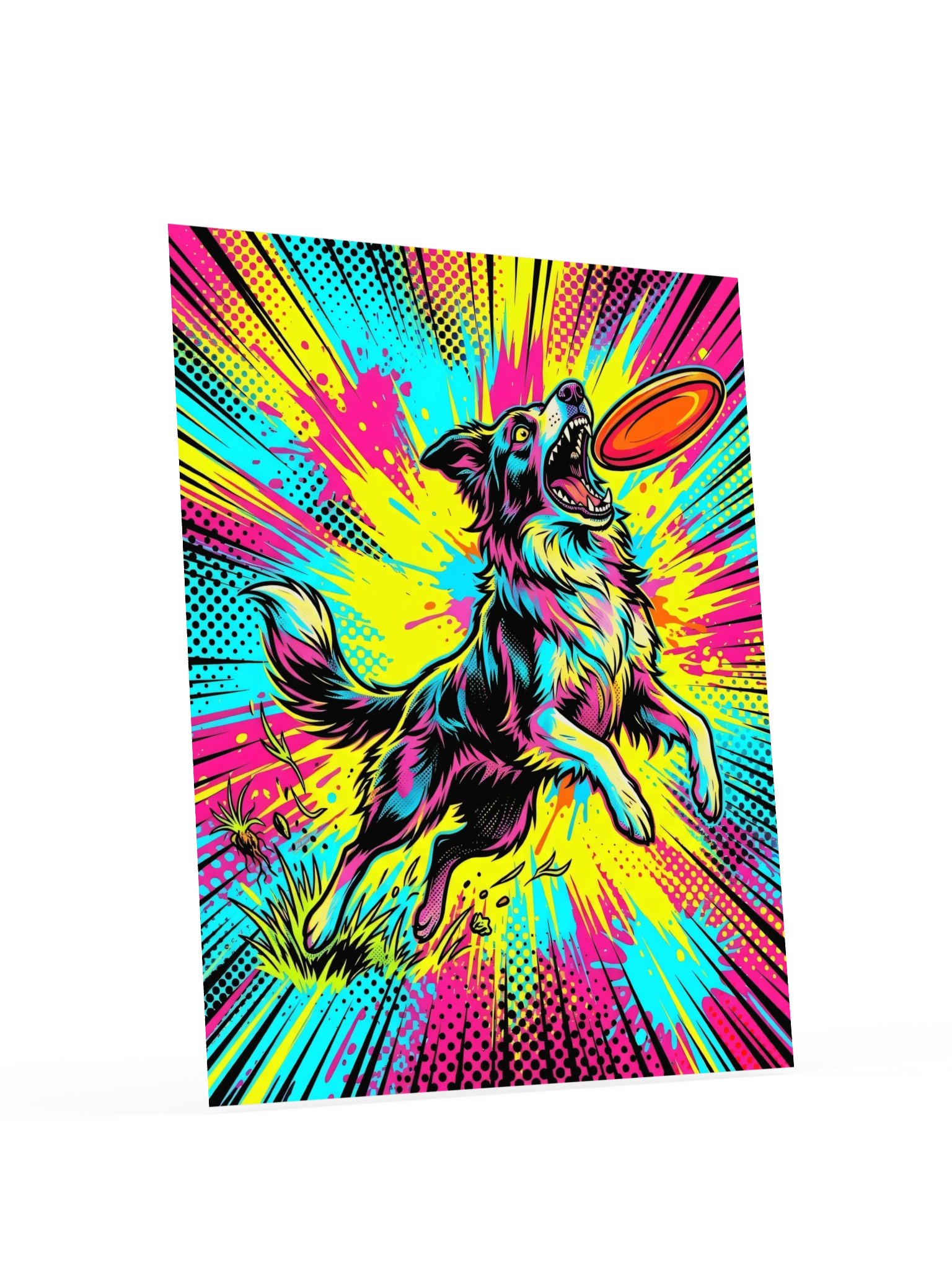 Frisbee Collie Poster product image (18)