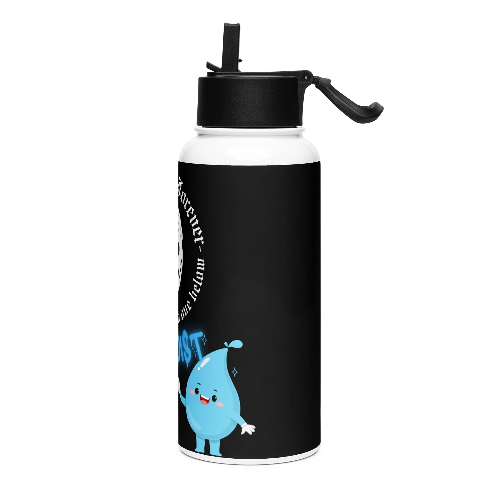 GRIM FAM "STAY MOIST” Bottle #5 - Double-walled stainless steel with vacuum insulation -32 oz (950 ml) product image (3)