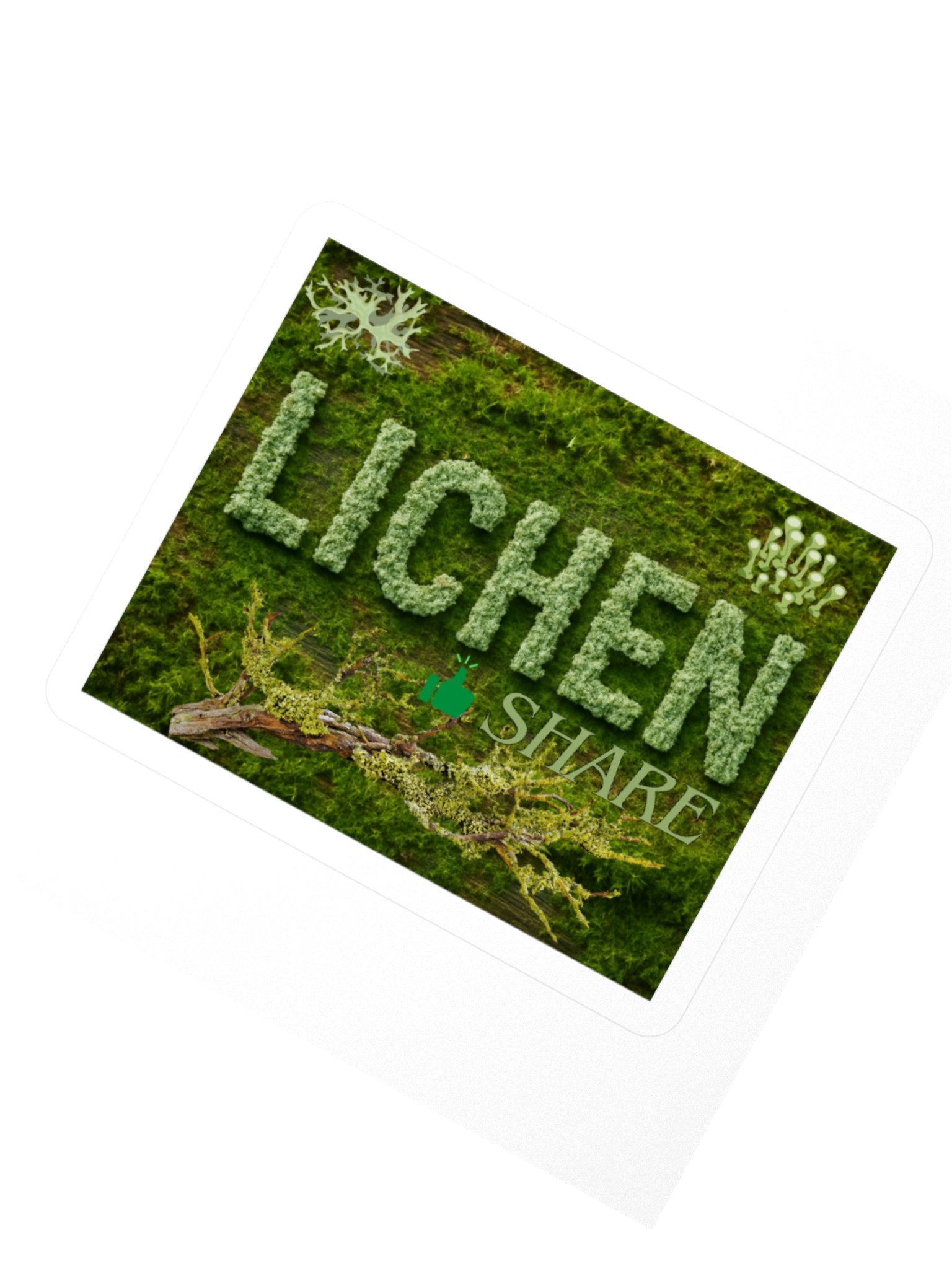 Lichen Share (Like & Share) Kiss Cut Sticker product image (2)