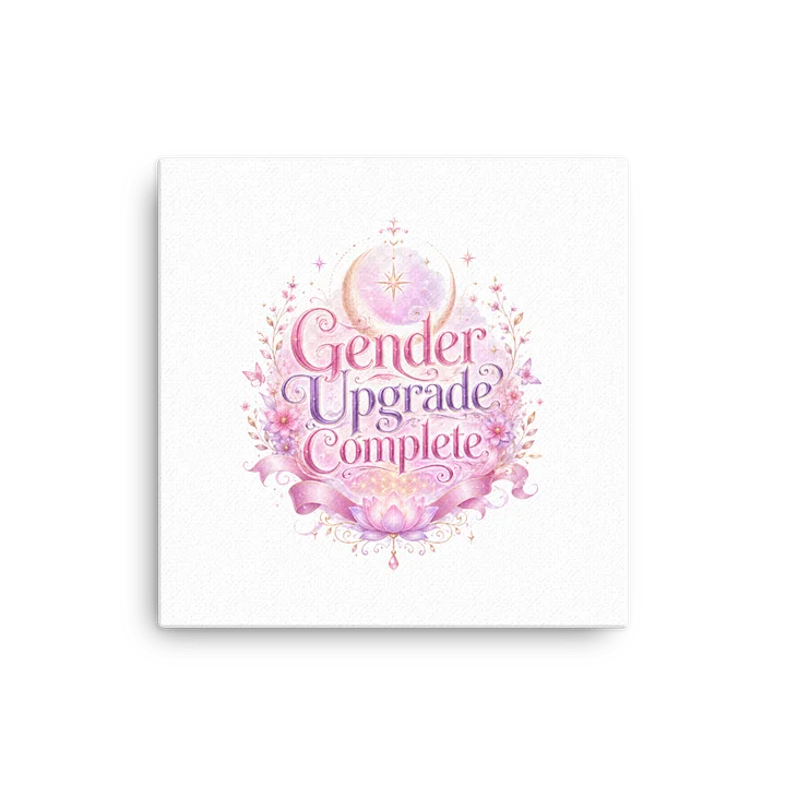 Gender Upgrade Complete Floral Canvas product image (1)