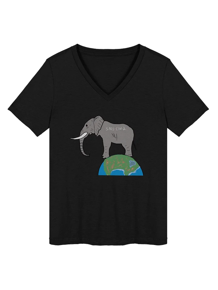 Elephant In The Room v-neck tee (covid) product image (1)
