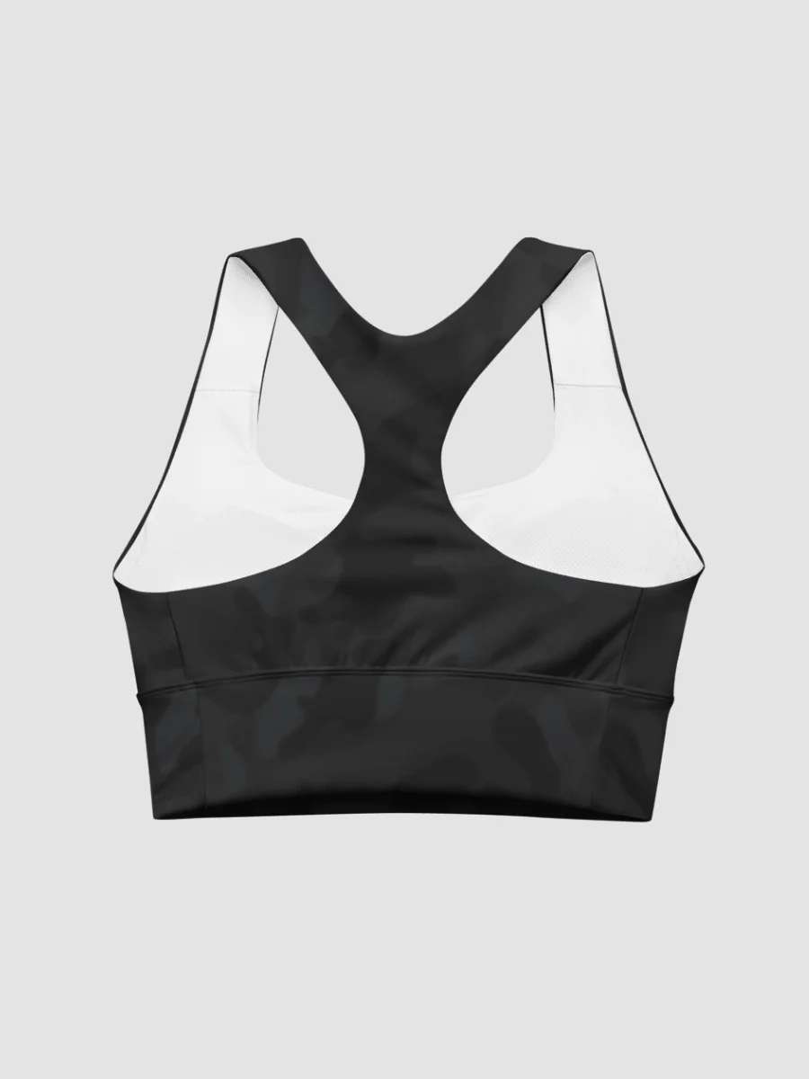 Longline Sports Bra - Black Camo product image (6)