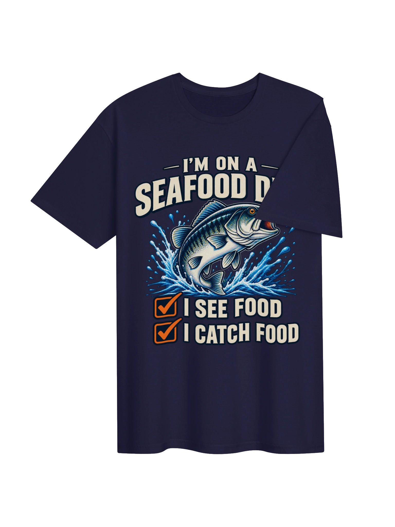 I’M ON A SEAFOOD DIET T-shirt product image (4)