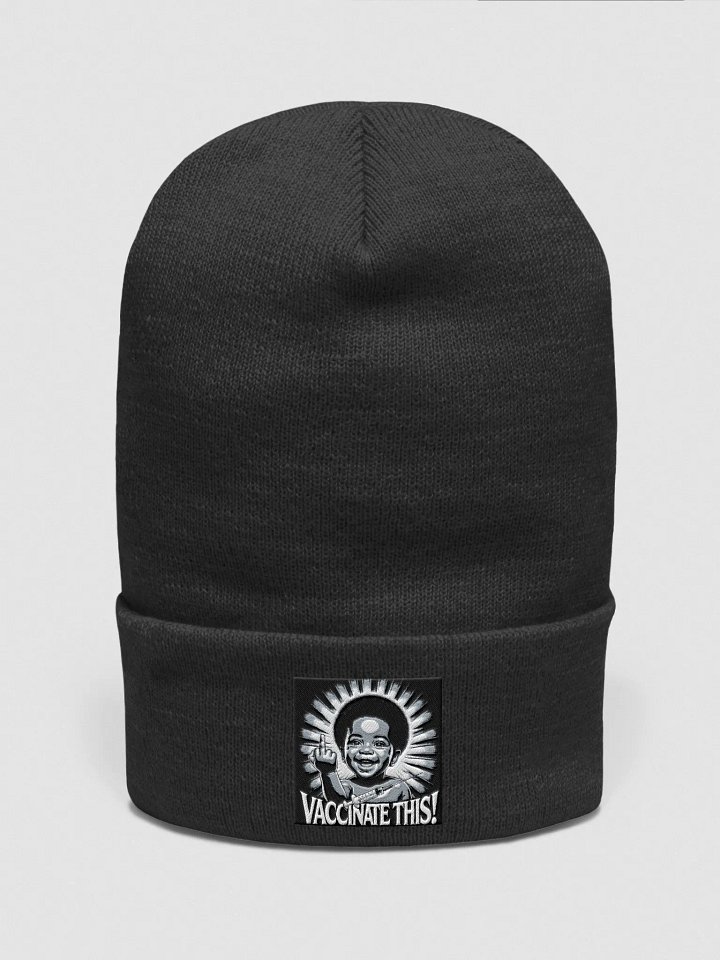 VACCINATE THIS! (BLK BABY) BEANIE product image (6)