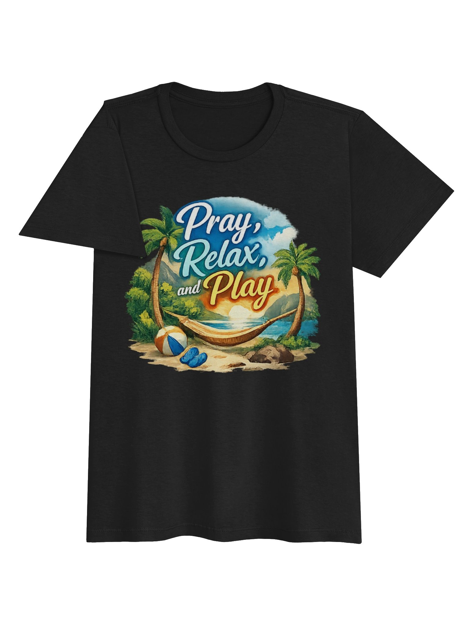 Pray, Relax & Play Women’s T-Shirt product image (3)