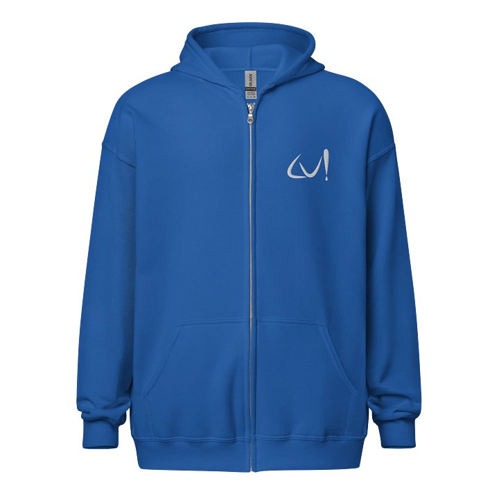 CREW - CU! Zip Hoodie - White Stitched Logo with CREW printed on the back product image (2)