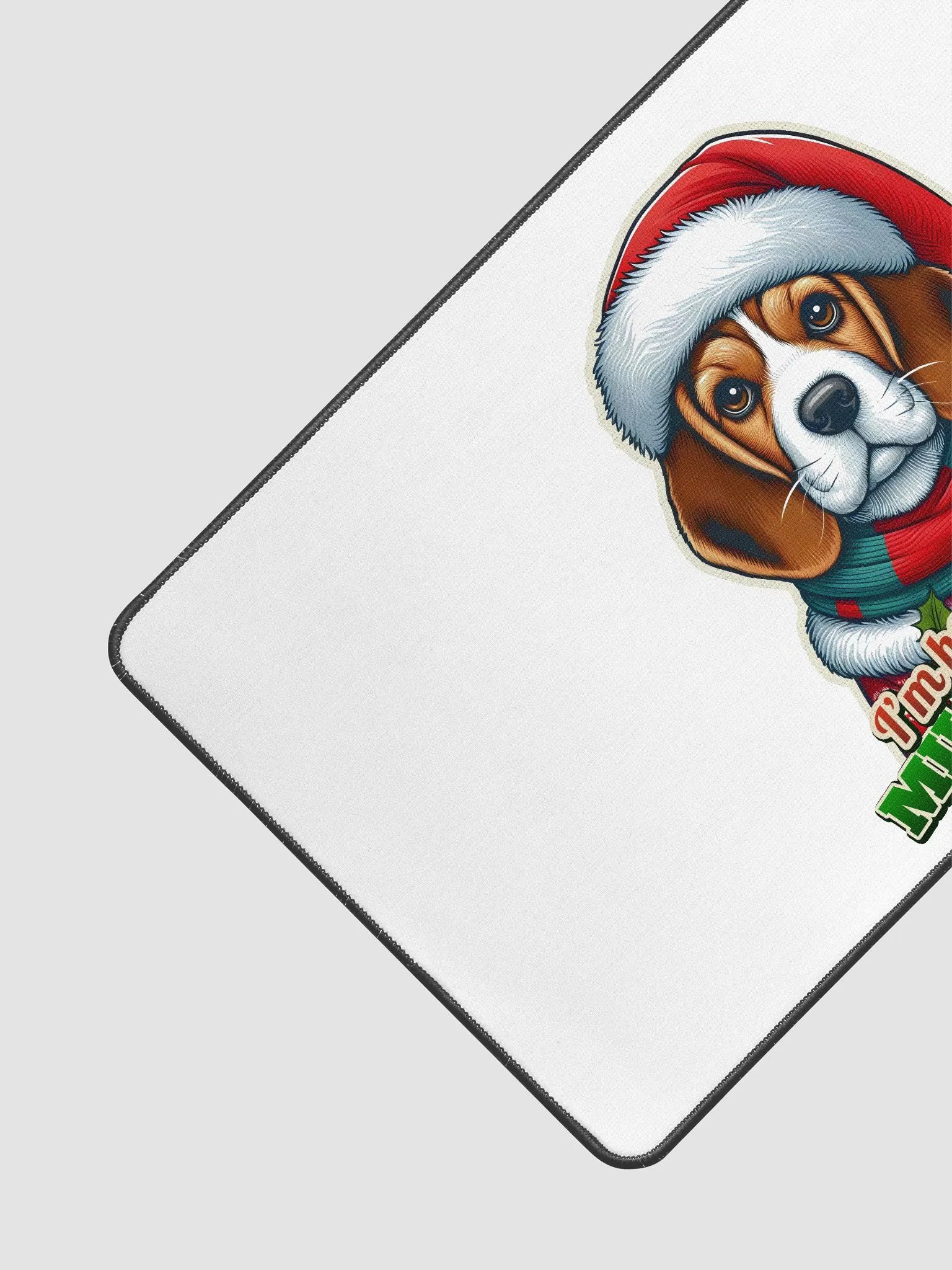Beagle Santa Paws Desk Mat product image (3)