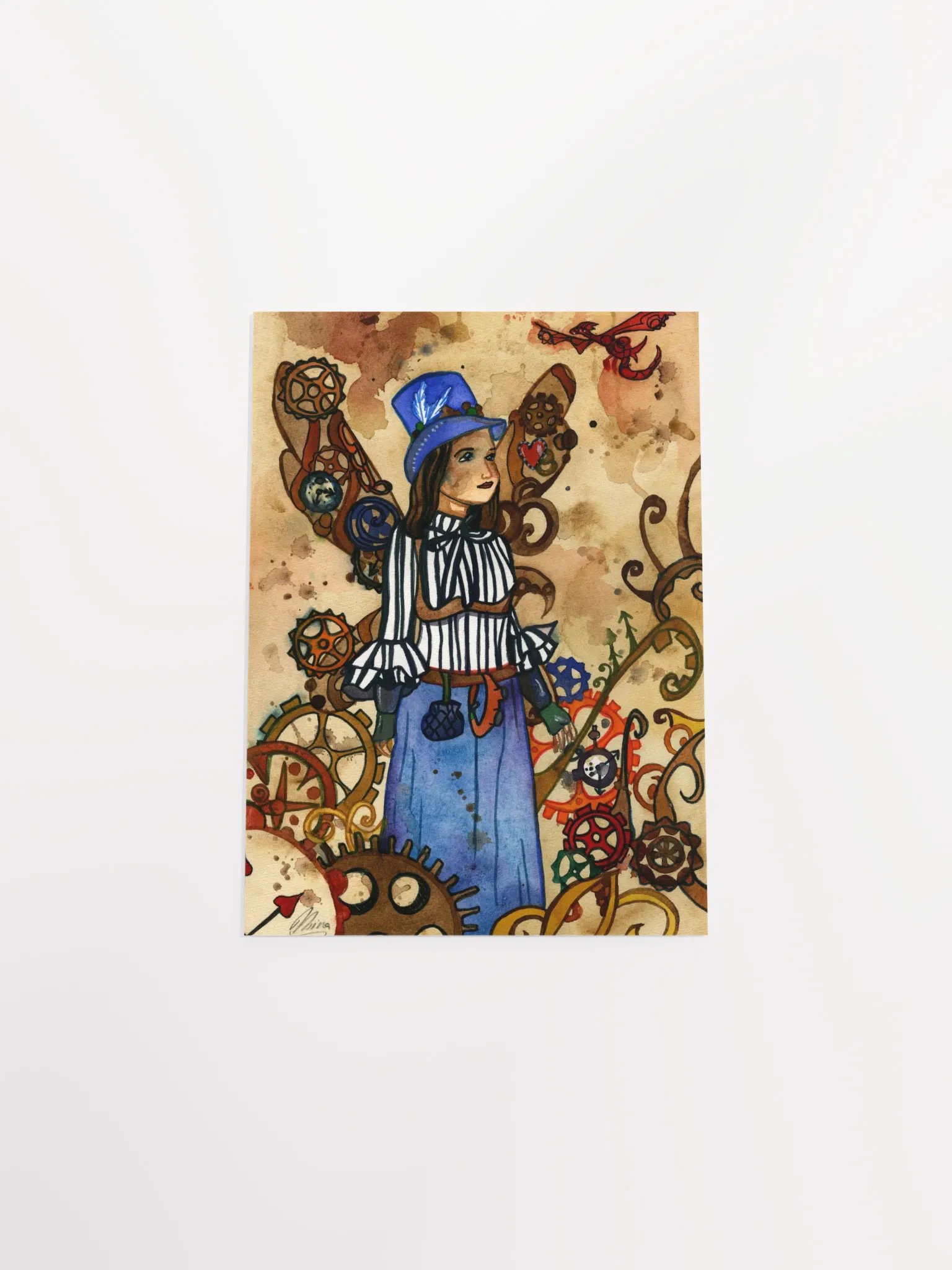 Steampunk Fairy Art Print product image (4)