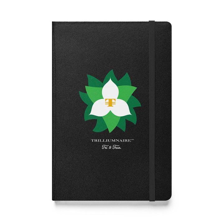 Trilliumnaire™ Full-Flower Logo Tri & True Hardcover Notebook product image (1)