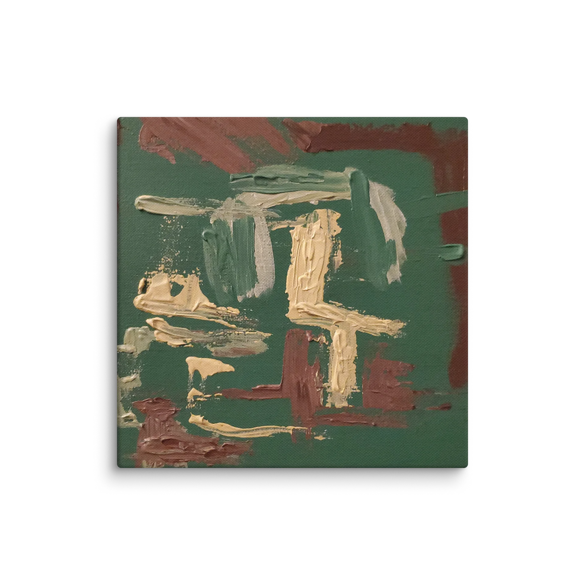 Olive Green, Brown, and Beige Abstract Painting product image (1)