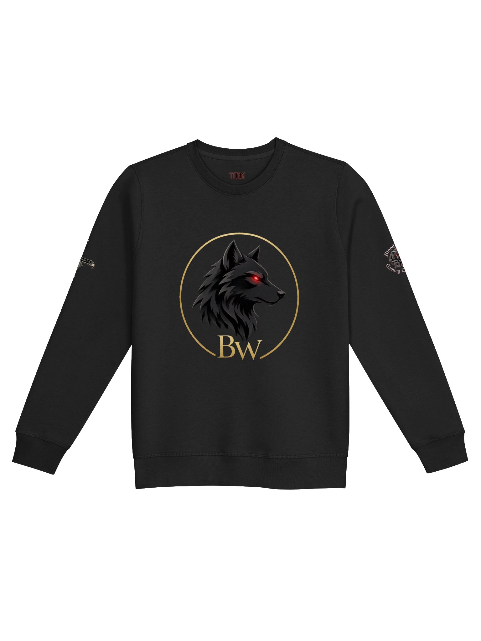Blood Wolf Gold Emblem Sweatshirt product image (1)