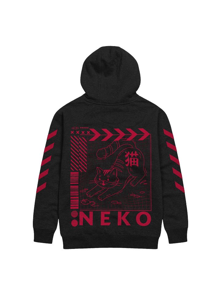 Neko Red and Black Hoodie product image (2)