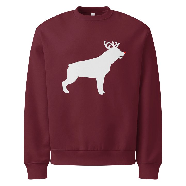 Christmas Red-Nosed Rottweiler Sweatshirt product image (1)