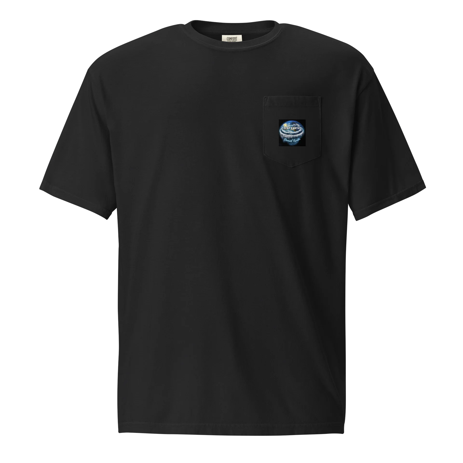 Flat Earth Domed Realm Pocket Tee product image (2)