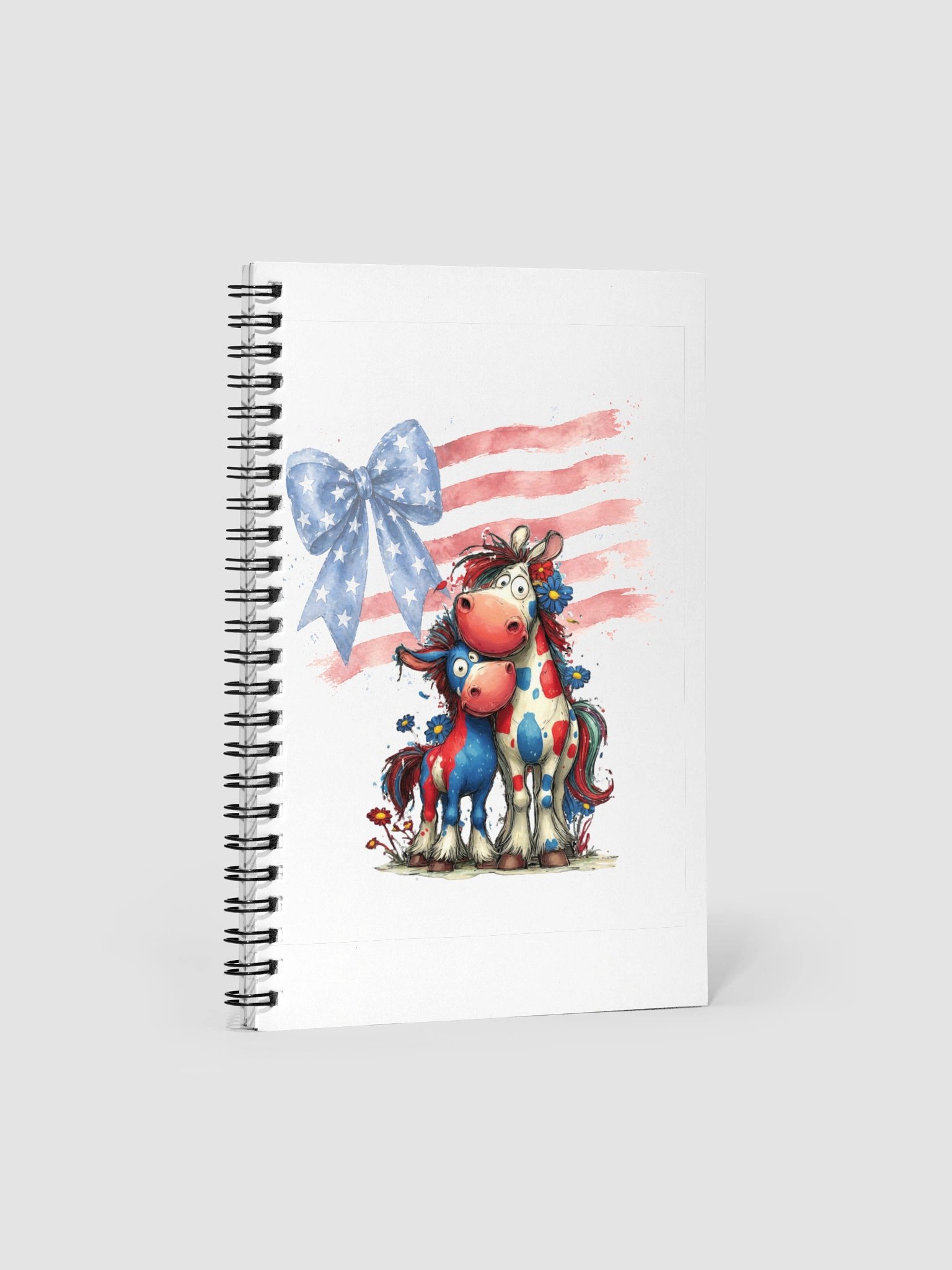 Patriotic Horse Spiral Notebook product image (1)