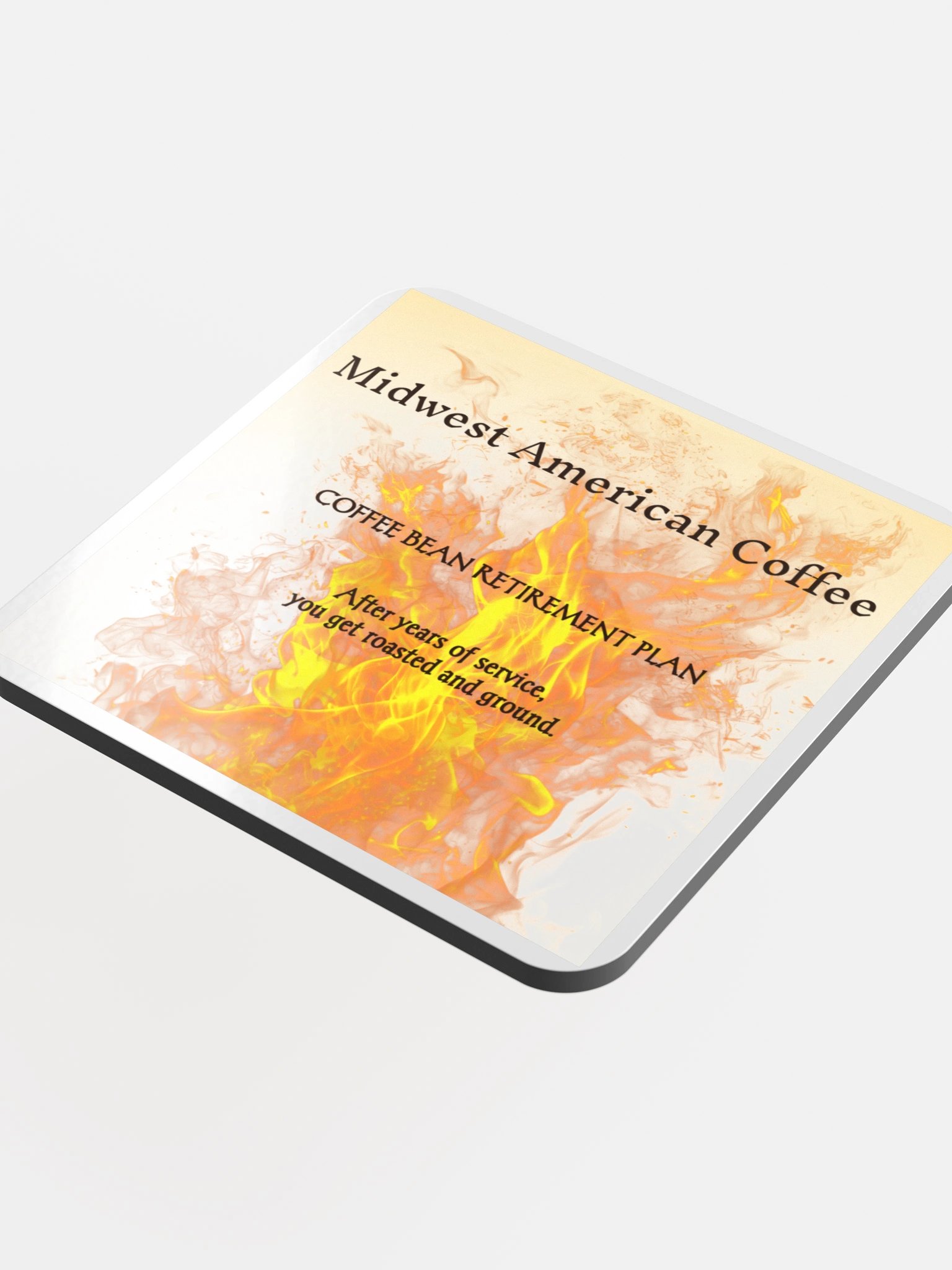 Coffee Bean Retirement Plan | Roasted & Ground Coaster product image (4)