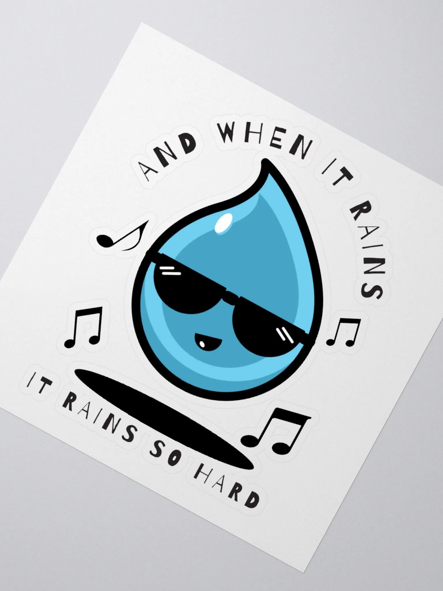 And When It Rains Sticker product image (2)