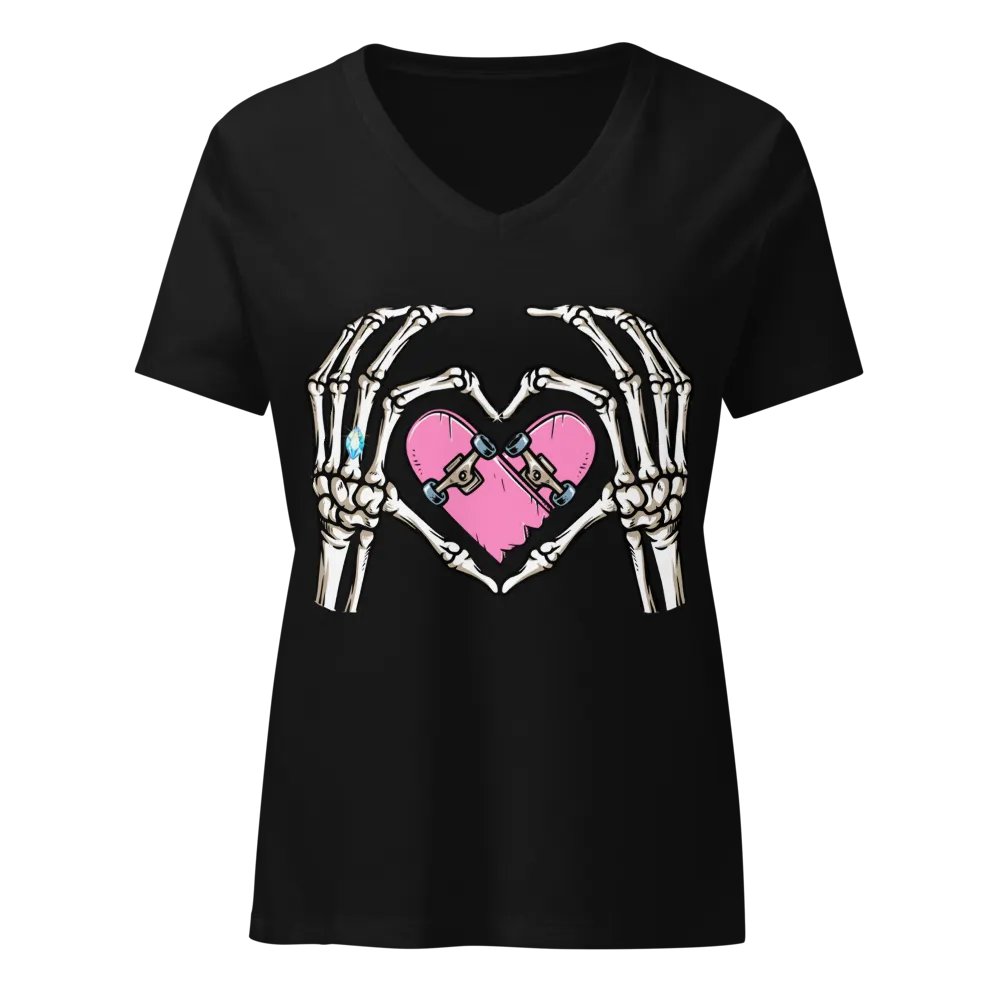 Skate heart Women's V-Neck Tee product image (1)