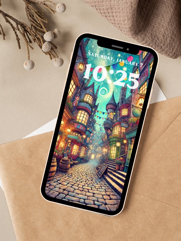 Magical Locations Fantasy Illustration Phone Wallpaper 4K Quality Bundle for Android and IOS product image (7)