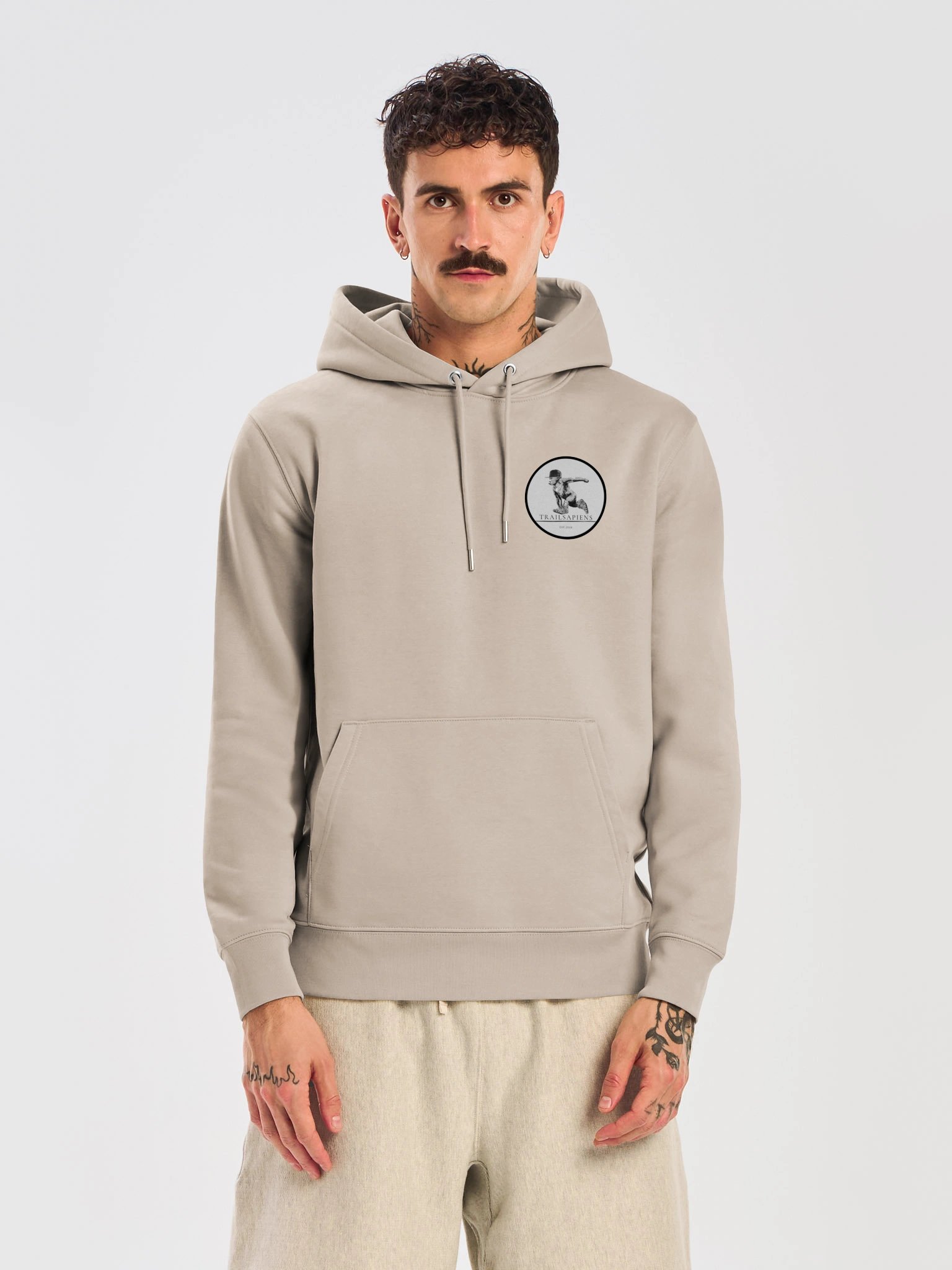 ECO-Friendly & Organic Premium Quality - Unisex Relaxed Hoodie with Trailsapiens Logo. product image (6)