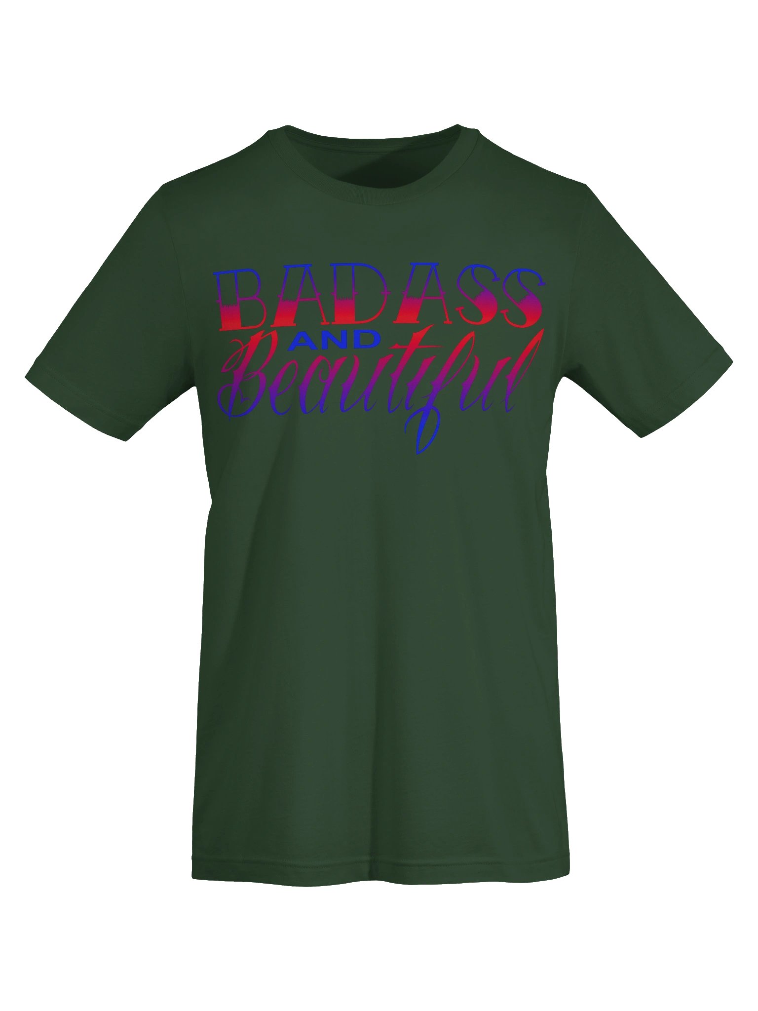 BADASS AND Beautiful — Gradient Typography Tee product image (15)