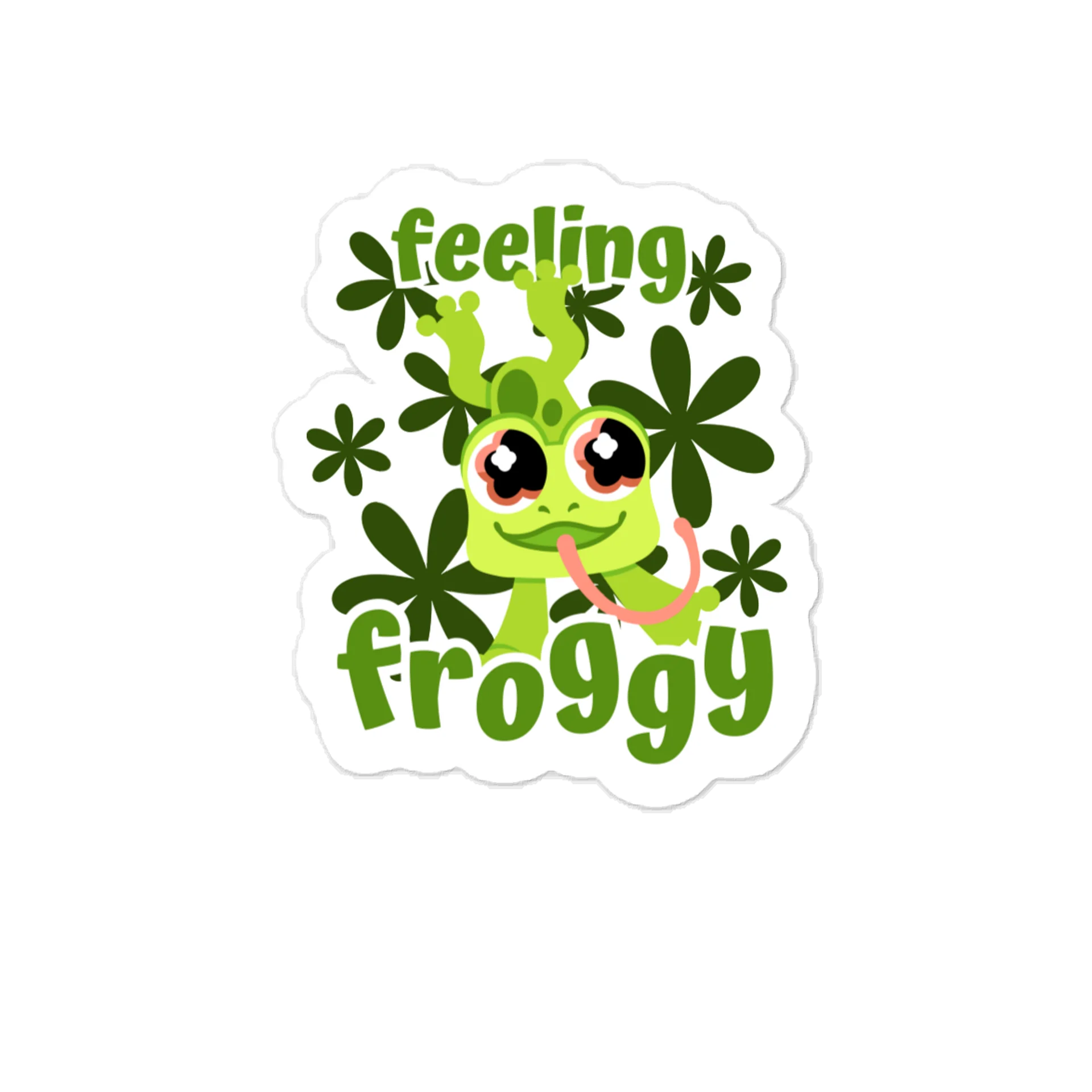 Feeling Froggy Vinyl Sticker product image (1)