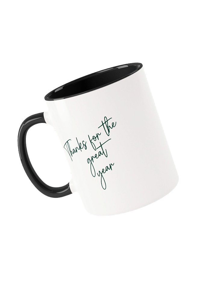 "Thanks for the great year" Wishing Coffee Mug — Inspirational Gift for Work, Study & Daily Encouragement product image (1)