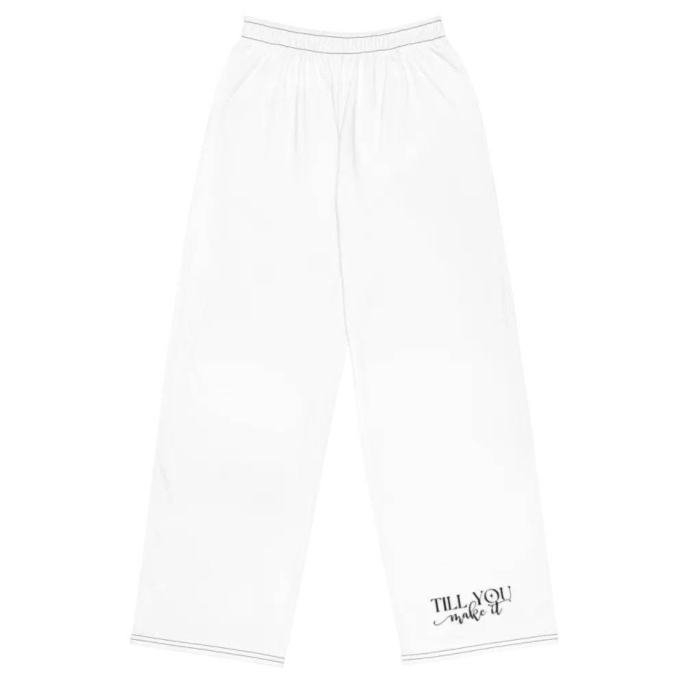 Till You Make It Tattoo Graphic Wide-Leg Pants product image (1)