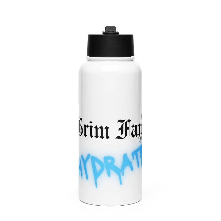 GRIM FAM "HYDRATE” Bottle #1 - Double-walled stainless steel with vacuum insulation32 oz (950 ml) product image (1)