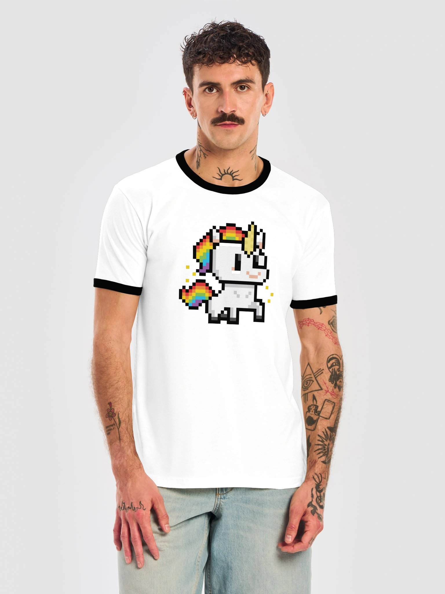 Stylish Unicorn Questie Ringer Tee - Unisex product image (5)