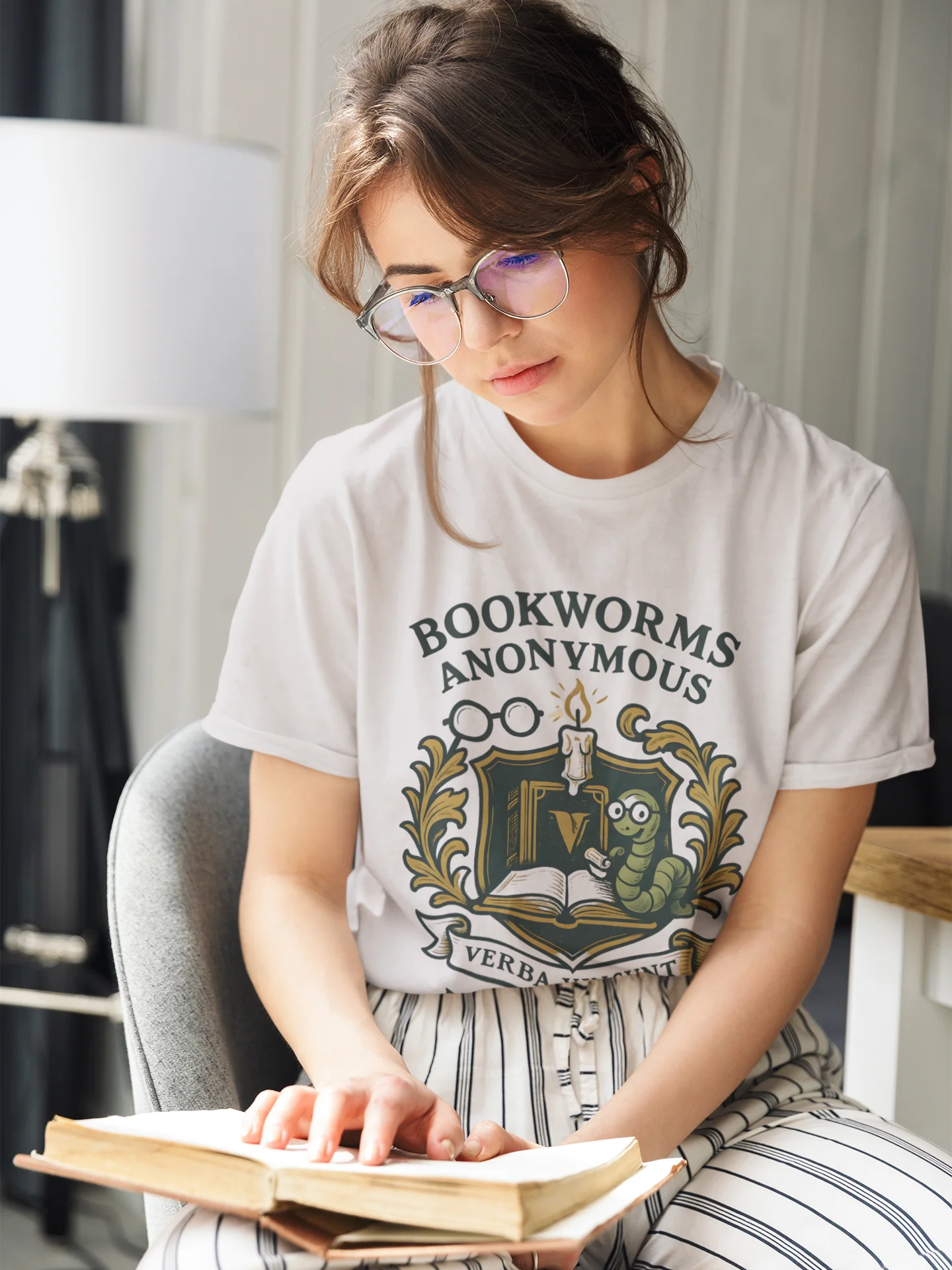 Bookworms Anonymous Heritage Tee product image (1)
