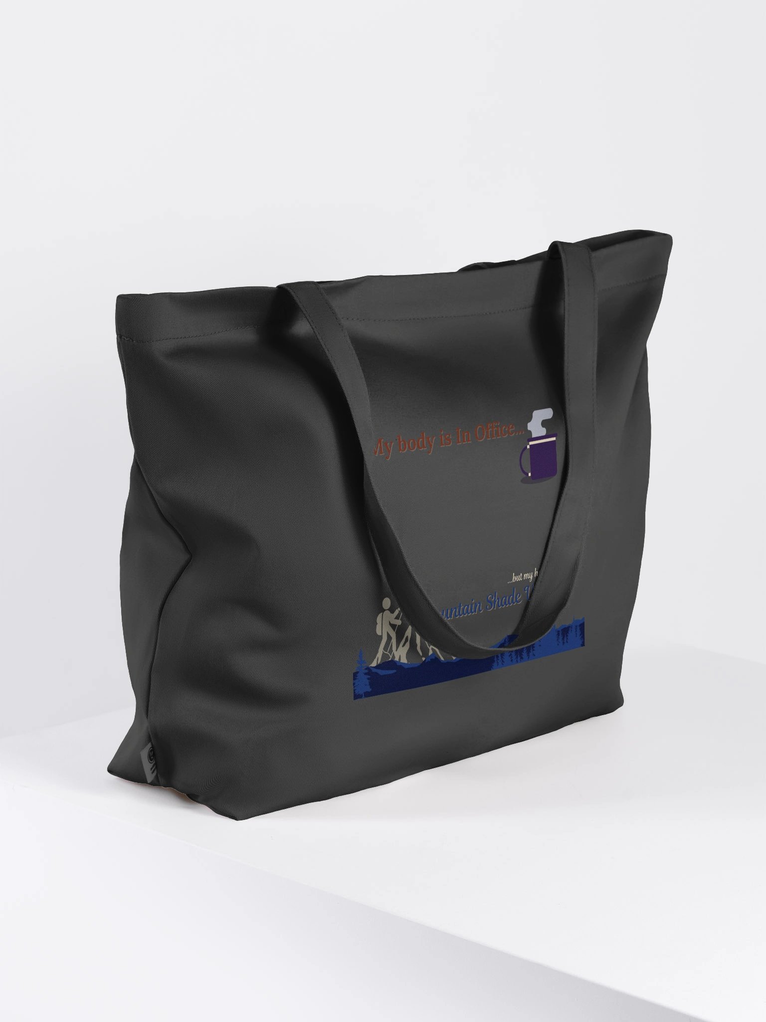 My Body is In Office Tote Bag (wide) product image (4)