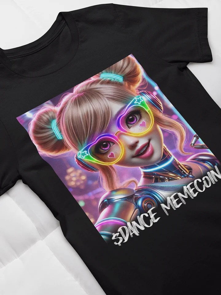 AI ROBO DOLL - DANCE MEMECOIN - PREMIUM TEE - BLACK product image (1)