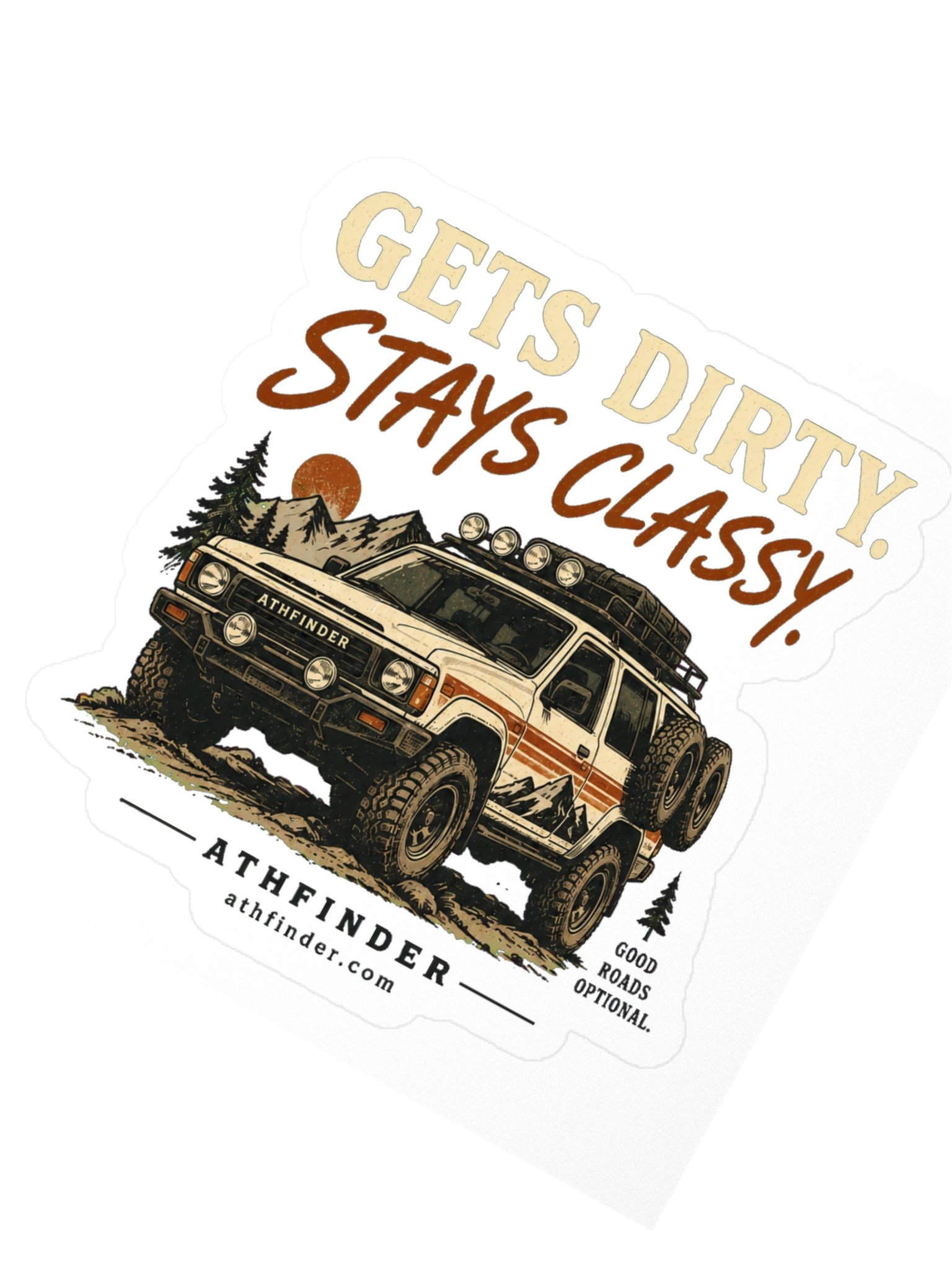 Dirty, yet classy sticker product image (2)