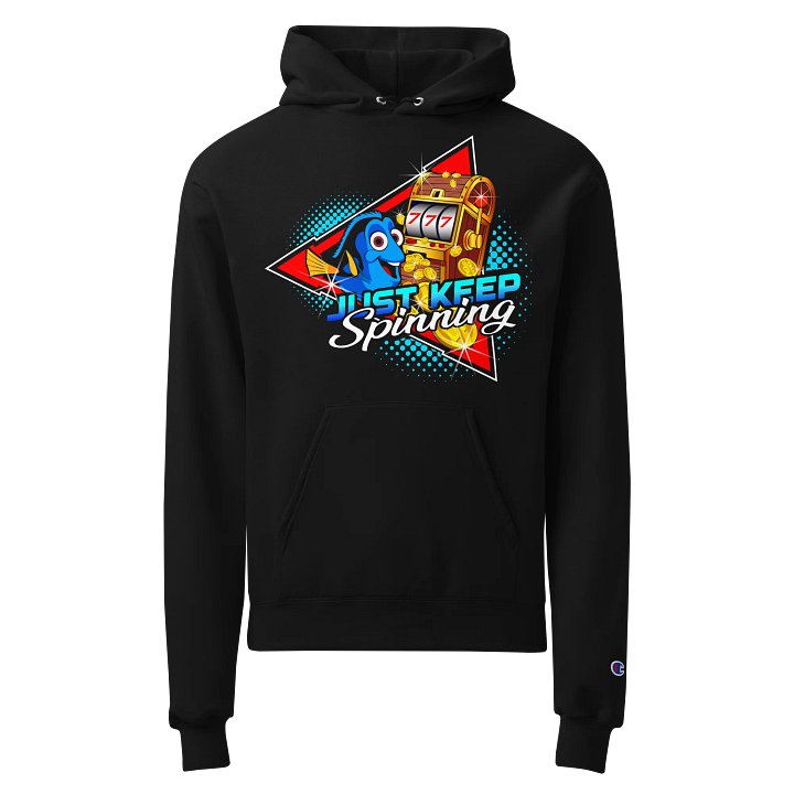 Just Keep Spinning Champion Hoodie product image (1)